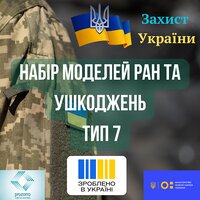 Моделей набір ран та ушкоджень. Тип 7 S121-4582