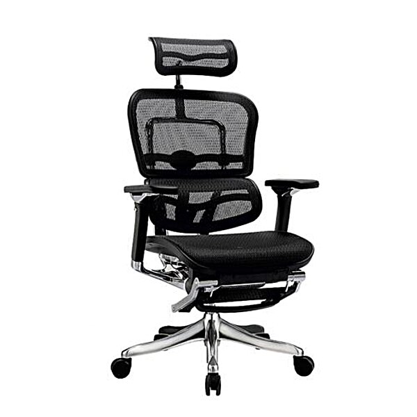 Крісло ергономічне комп'ютерне ERGOHUMAN PLUS COMFORT SEATING c підставкою для ніг