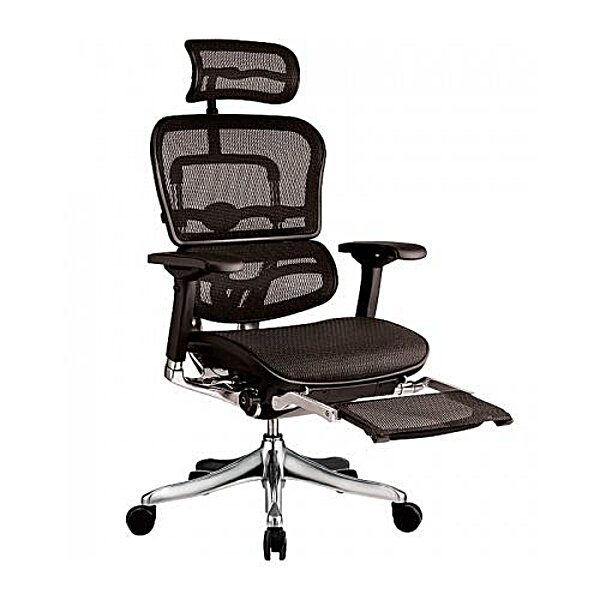 Фото Крісло ергономічне комп'ютерне ERGOHUMAN PLUS COMFORT SEATING c підставкою для ніг