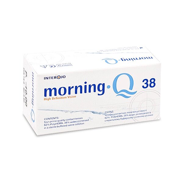 Трёхмесячные контактные линзы, 4 шт, Morning Q38 Interojo (Южная Корея)