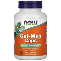 КАЛЬЦІЙ та магній, Cal-Mag Caps, Now Foods, з мікроелементами та вітаміном D, 120 капсул S125-NOW-01265 №2