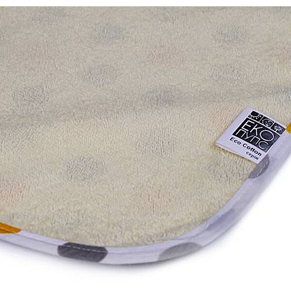 Фото Пеленка двусторонняя непромокаемая Eco Cotton р.50х70 см. горошек Эко Пупс