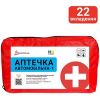 Автомобильная аптечка-1 &laquo;Попутчик&raquo; в соответствии с ТУ (02-006-М), мягкий чехол (Украина)