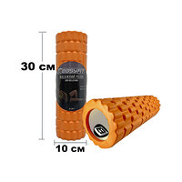 Роллер массажный EasyFit Grid Roller Mini 30 см оранжевый S122-1442 №2