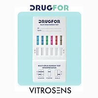 Экспресс-тест DrugFor Vitrosens для выявления 4 наркотических веществ в моче (Турция)
