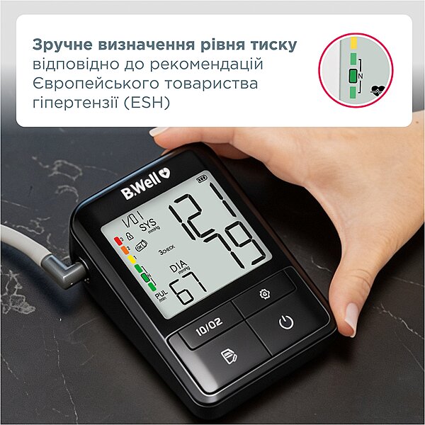Автоматичний тонометр на плече B.Well MED-81 з адаптером (Швейцарія)