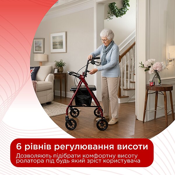 Ходунки на колесах Doctor Life (ролатор) 18231 (Україна)