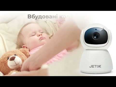 Відео Відеоняня JETIX BabyCam 5 поворотна з двостороннім зв'язком до 300м та 5" HD екраном (Китай)