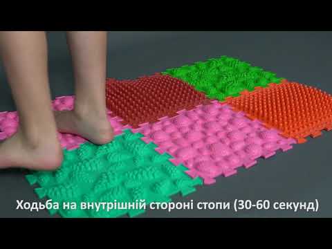 Відео Масажний килимок &laquo;Ортек Мульти Мікс&raquo; 6 елементів + 6 Секторів 13096, Ortek (Україна)