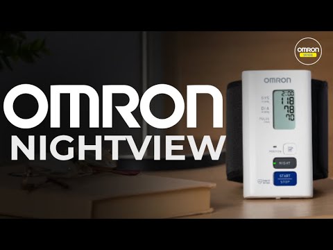 Відео Тонометр автоматический OMRON NightView с манжетой на запястье HEM-9601T-E3 (Япония)