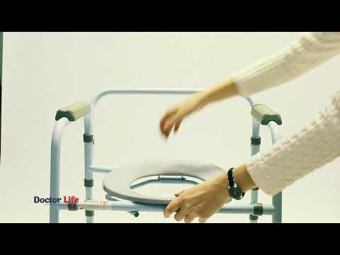 Відео Стілець туалетний зі спинкою Doctor Life 10595 (Україна) 