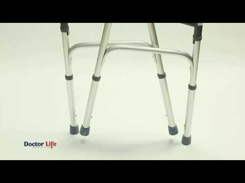 Відео Ходунки складані алюмінієві крокуючі Doctor Life 10188/E/SL (Україна)