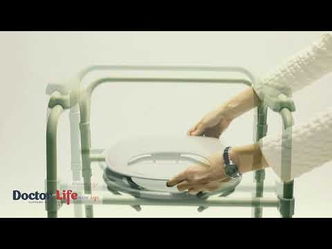 Відео Стілець туалетний складаний сталевий Doctor Life (Україна) 12627